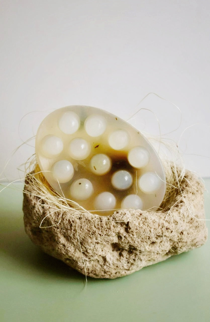 Jabón masajeador con infusiones