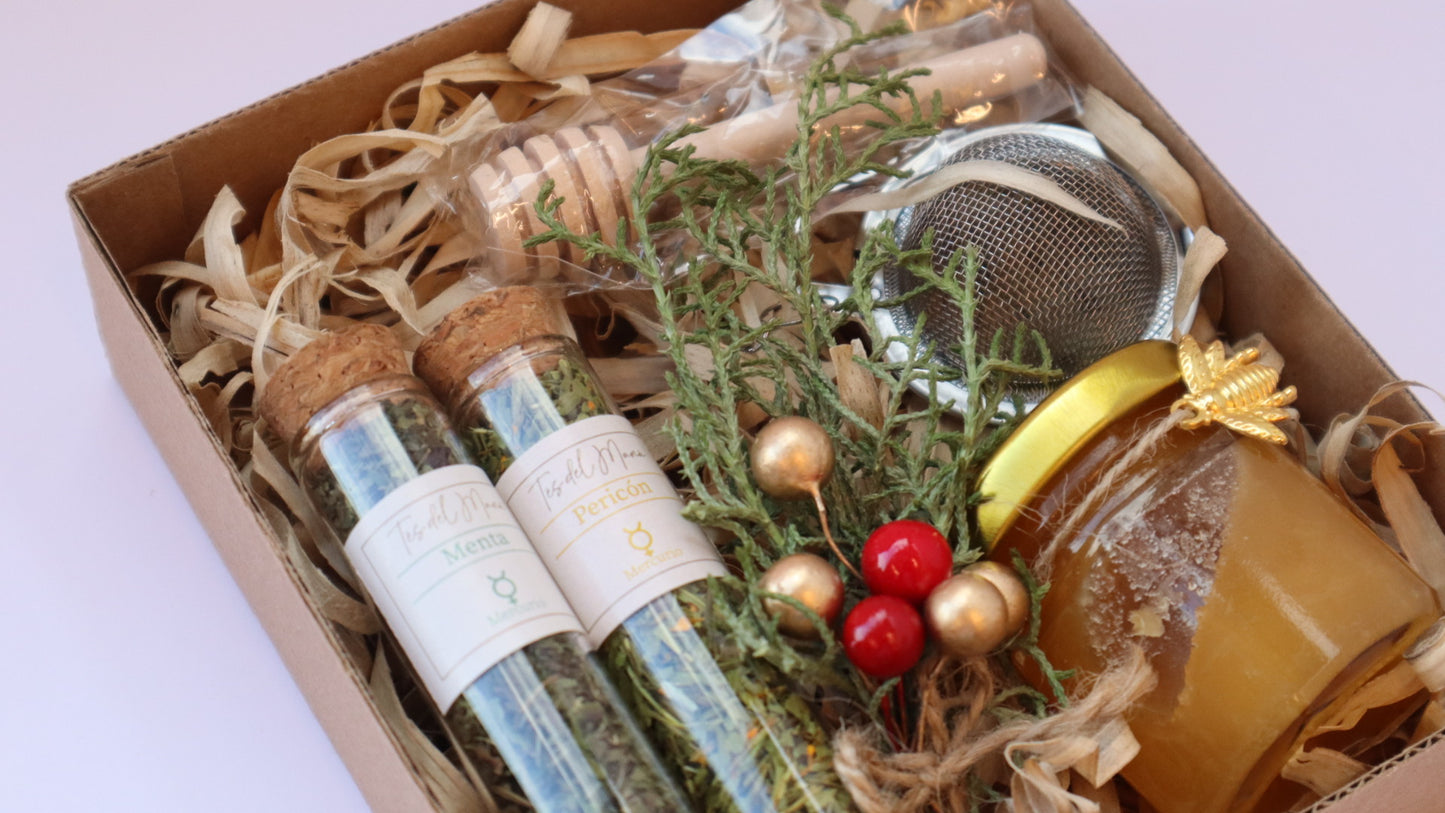 Kit Mini de  infusiones, infusor y miel